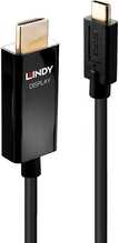 Kaabel Lindy USB-C to HDMI 43292, 2 m, must