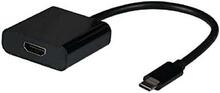 Adapterkaabel EFB USB-C to HDMI BUSBC-HDMI-4K30, 0.15 m, must
