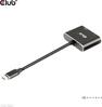 Club 3D MST jagaja USB3.2 Gen2 Type-C (DP Alt-Mode) DisplayPort + HDMI 4K60Hz must