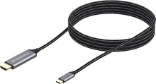 USB-C-HDMI kaabel Conceptronic ABBY10G 2 m must/hõbe