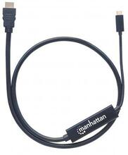 Adapter StarTech Manhattan 152235 USB-C to HDMI, 1 m, must