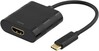 Adapter Deltaco USB-C to HDMI, 0.1 m, must