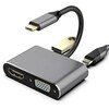 Adapter RoGer USB-C Multimedia HDMI 4K30Hz, VGA 1080p, USB 3.0, hall