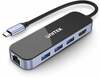 USB-C jaotur Unitek HUB USB-C 3.1 RJ-45 3XUSB-A HDMI 4K PD100W