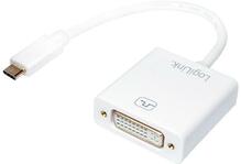 Adapter Logilink USB-C 3.1 to DVI UA0245A, 0.14 m, valge