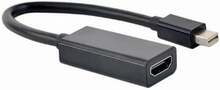 Adapter Gembird Mini DisplayPort - HDMI A-mDPM-HDMIF4K-01, 0.15 m, must