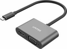 Adapter Unitek USB-C to HDMI 4K VGA FullHD V1168A, must
