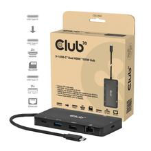 Jagaja Club 3D USB-C 9in1 CSV-2552, 2x HDMI, 2x USB, USB-C, LAN, 4K60Hz, PD100W