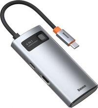 Adapter Baseus Metal Gleam HUB 4in1 CAHUB-CY0G, hõbe