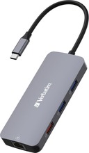 USB-C jaotur Verbatim CMH-09, hõbe