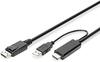 DIGITUS HDMI to DP adapter 2m must