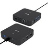 Dokkimisjaam I-Tec USB-C DP Dual HDMI C31TRIPLEVIDEODPPRO, 2x HDMI 4K 60Hz, 1x USB-C 10Gbps, 5x USB-A, 100 W, LAN, heli