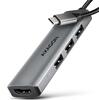 USB-C jagaja Axagon HMC-H3A 5Gbps 4in1