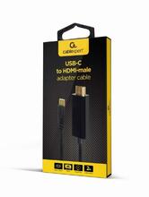 Adapter Gembird USB-C - HDMI A-CM-HDMIM-01, 4K 30Hz, 2 m, must