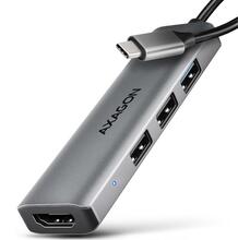 USB-C jagaja Axagon HMC-H3A 5Gbps 4in1