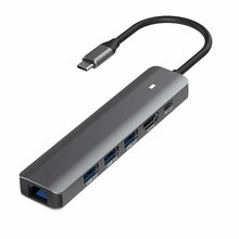Adapter Extra Digital USB Type-C - HDMI, LAN, 3x USB 3.0 Type-A, PD100W CA913909