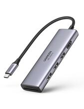 Adapter Ugreen CM511 5-in-1 USB-C hub, 3x USB3.0, HDMI, TF/SD, hall
