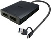 Adapter I-Tec USB-A/USB-C Dual 4K/60 Hz DisplayPort CADUAL4KDP, must