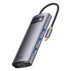 Hub Baseus Metal Gleam Series 7in1 USB-C kuni 3x USB 3.0 + HDMI + USB-C PD + VGA + Ethernet RJ45