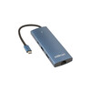 Adapter Extra Digital USB Type-C - HDMI, LAN, 3x USB Type-A, 1x USB Type-C, PD100W, SD+TF