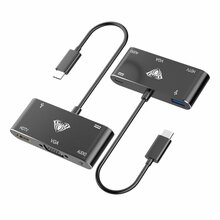 Jaotur Aula OT-9573S 5in1 USB-C to HDMI 4K 30Hz, must