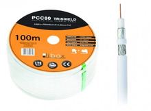 Kaabel Libox PCC80, RG-6/U, 100 m, valge