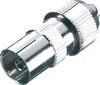 Ühendus Vivanco coaxial connector 48012, metall