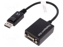 Adapter Assmann Display port 1.2 - HD15, 0,15 m, must