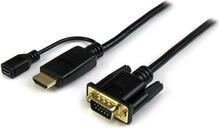 Adapterkaabel StarTech HD2VGAMM3 HDMI to VGA, 0,9 m