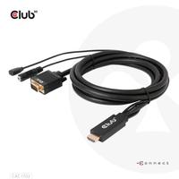 Kaabel Club 3D HDMI - VGA, 2 m