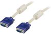 Kaabel Deltaco RGB-2A VGA, 3 m, sinine/hall