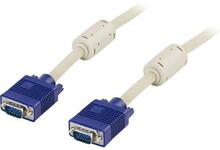 Kaabel Deltaco RGB-2A VGA, 3 m, sinine/hall
