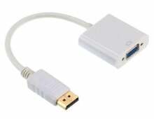 Adapter Gembird A-DPM-VGAF-02-W DisplayPort - VGA, 0,15 m, valge