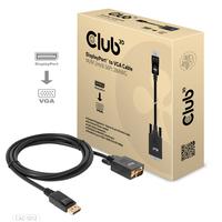 Kaabel Club 3D CAC-1012 DisplayPort - VGA, 2 m, must