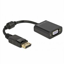 Adapter Delock 61006 DisplayPort - VGA, 15 cm, must