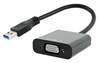 Adapter Gembird AB-U3M-VGAF-01 USB 3.0 - VGA, 0,15 m, must