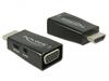 Adapter Delock 65901 HDMI - VGA + 3,5 mm, pruun