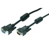 VGA pikenduskaabel Logilink, 1,8 m, must