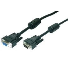 VGA pikenduskaabel Logilink, 1,8 m, must
