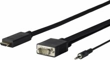 Kaabel Vivolink PROHDMIVGA5 HDMI to VGA audio, 5 m, must