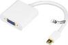 Adapter Deltaco DP-VGA4 DisplayPort to VGA, 0,2 m, valge