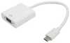 Adapter Extra Digital DV00DV4064 USB-C to VGA, 0,15 m, valge