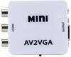 Adapter RoGer RCA - VGA, valge