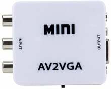 Adapter RoGer RCA - VGA, valge