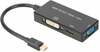 Adapter Assmann AK-340418-002-S, DisplayPort to HDMI, DVI, VGA, 0,2 m, must