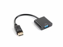 Adapter Lanberg AD-0002-BK DisplayPort - VGA, 0,2 m, must