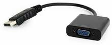 Adapter Gembird AB-DPM-VGAF-02 DisplayPort - VGA, 0,15 m, must
