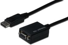 Adapter Assmann AK-340403-001-S DisplayPort - VGA, 0,15 m, must