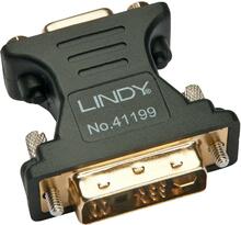 Adapter Lindy DVI-A M/F to VGA F, nikeldatud