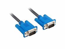 Kaabel Lanberg CA-VGAC-10CU-0050-BK, 5 m, must
